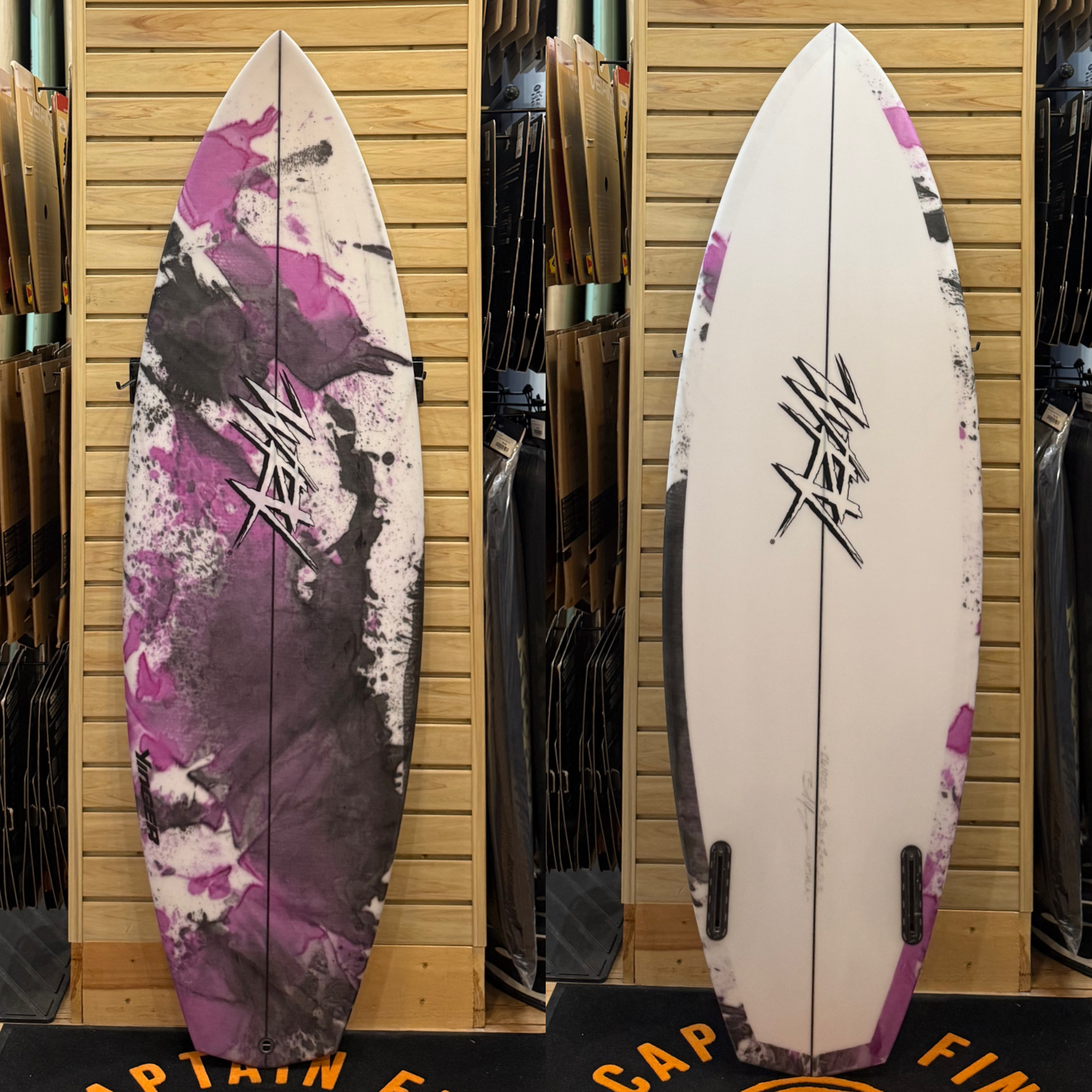 5'6 Yinger Skip Jack  surfboard top photo